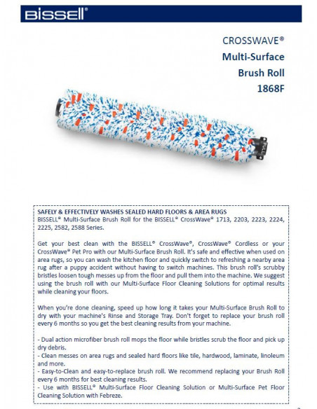 Bissell CrossWave Multi surface brush 