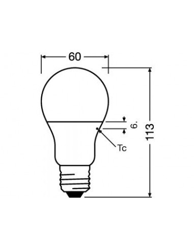 LED lamp Osram E27 A+, soe valge 60W...