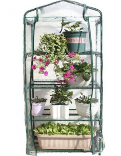 Mini kilekasvuhoone 4 riiuliga