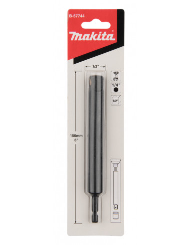 Makita adapter 1/4 - 1/2 - 152mm...