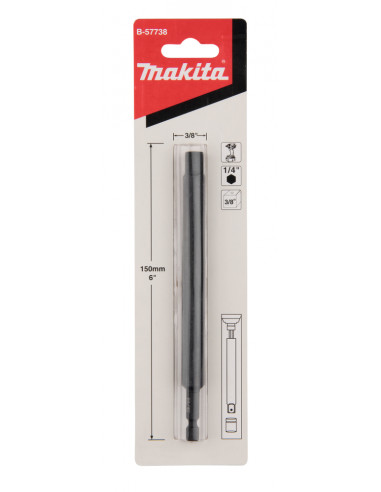 Makita adapter 1/4 - 3/8 - 152mm...