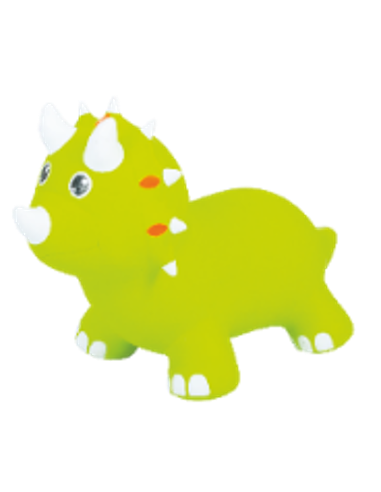 JUMPY Hüppeloom Triceratops roheline