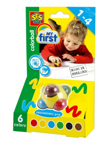 SES Värvipall 6 värviga.