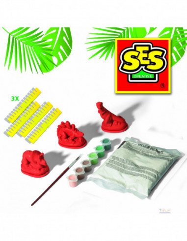 SES Kipsi valamise komplekt Dinosaurused SES Kipsi valamise komplekt Dinosaurused