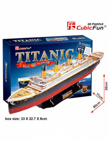 CUBICFUN 3D pusle Titanic (Suur)