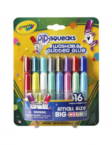 CRAYOLA 16 sädelevat liimipliiatsit
