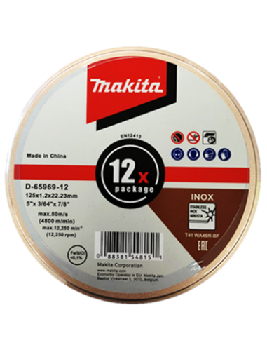 Makita lõikeketas 125x1.2 - 12tk...