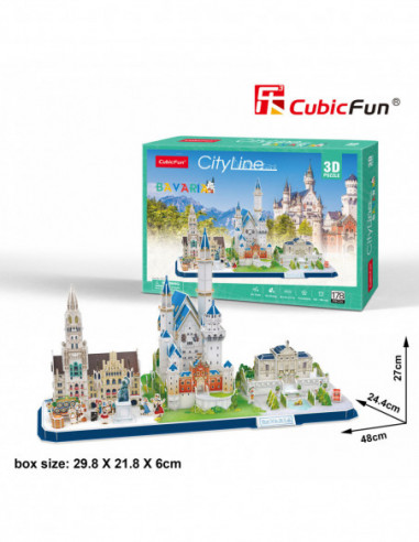 CUBICFUN 3D pusle Bavaria CUBICFUN 3D pusle Bavaria