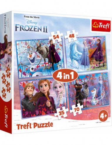 TREFL FROZEN Puslede komplekt, 4 tk,...