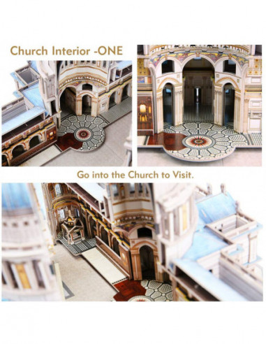 CUBICFUN 3D pusle Püha Pauli katedraal CUBICFUN 3D pusle Püha Pauli katedraal