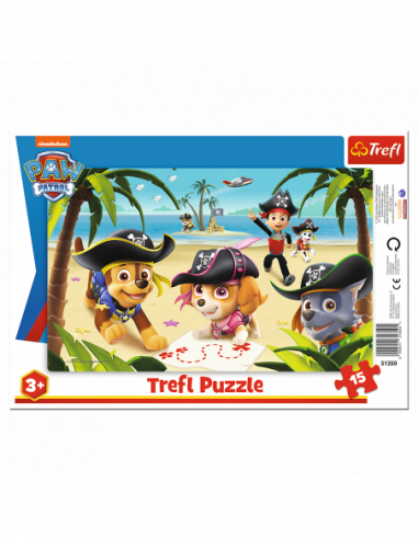 TREFL PAW PATROL Pusle raamis, 15 osa