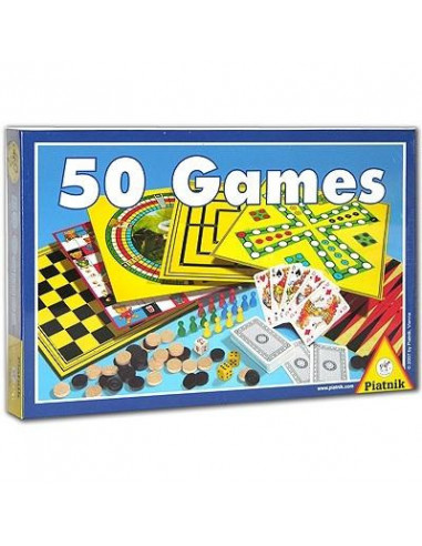 PIATNIK Lauamängude komplekt 50 mängu