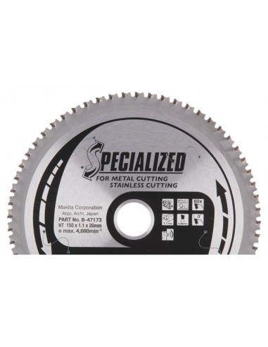 MAKITA SAEKETAS 150x20 60T DCS551,...