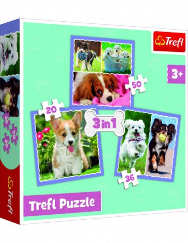TREFL Pusle komplekt 3 in 1 Koerapojad TREFL Pusle komplekt 3 in 1 Koerapojad