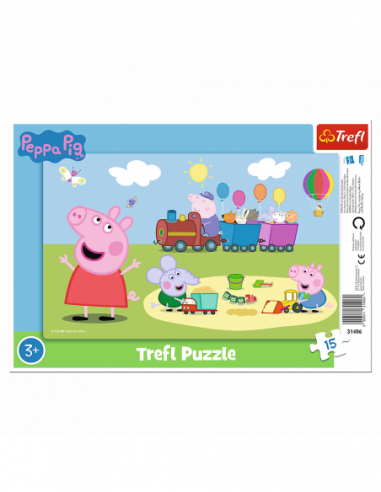 TREFL PEPPA PIG Pusle raamis, 15 osa TREFL PEPPA PIG Pusle raamis, 15 osa