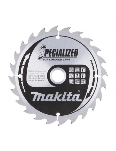 MAKITA SAEKETAS 165x20x1,5mm 24T 20°... MAKITA SAEKETAS 165x20x1,5mm 24T 20°...