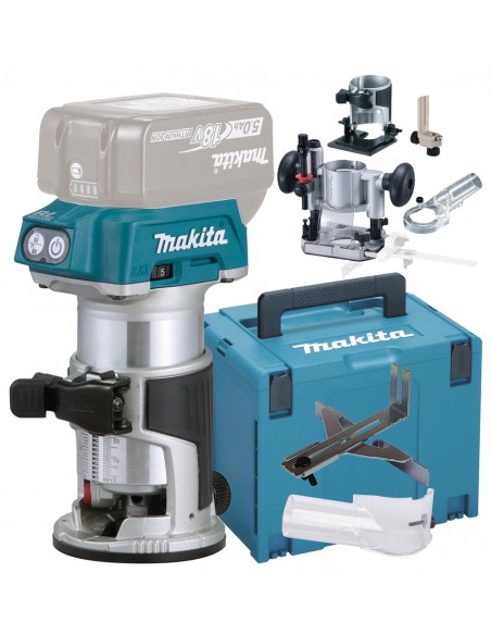 Makita Akufrees 18V 6 / 8 mm DRT50ZJX5 Makita Akufrees 18V 6 / 8 mm DRT50ZJX5