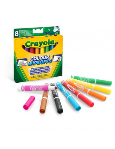 CRAYOLA Markerid valgele tahvlile, 8 tk