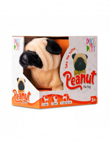PUGS AT PLAY Kõndiv koer Peanut
