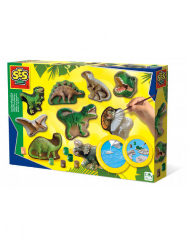 SES Kipsi valamise komplekt Dinosaurused