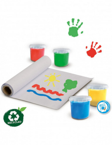 SES ECO sõrmevärvide komplekt põllega