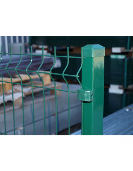 Aiapost mütsiga RAL6005 roheline Aiapost mütsiga RAL6005 roheline