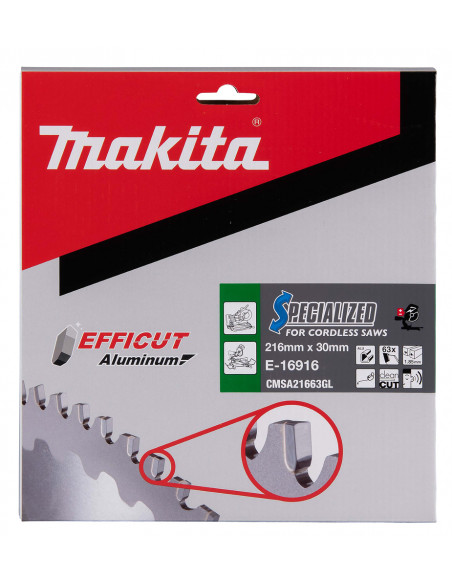 216 x 30 mm, 63T, EFFICUT
