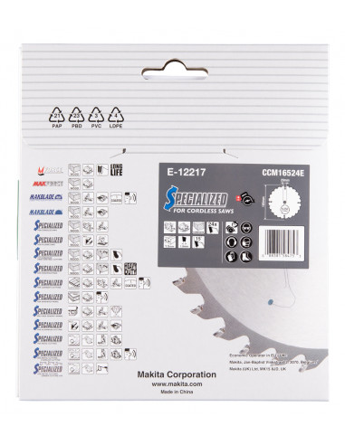 Makita saeketas E-12217 Efficut T.C.T...