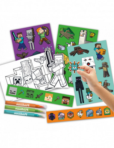 Minecraft kleepsudega tegevuskomplekt Minecraft kleepsudega tegevuskomplekt