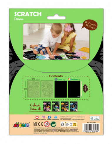 AVENIR Kraapimiskomplekt šablooniga...