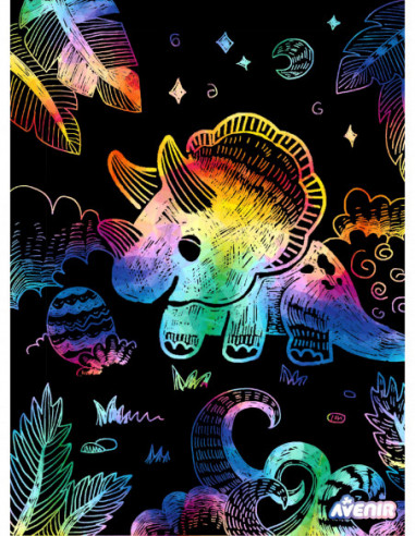 AVENIR Kraapimiskomplekt šablooniga...