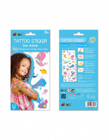 AVENIR Tattoo-kleepsud Mereloomad