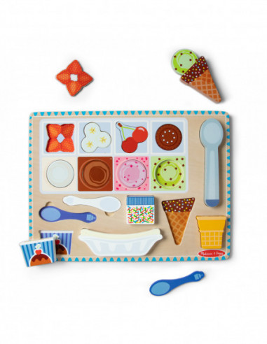 MELISSA & DOUG Puidust magnetiline...