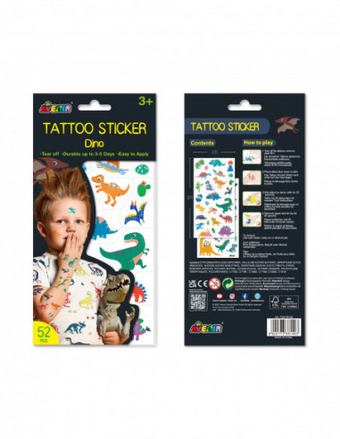 AVENIR Tattoo-kleepsud Dinosaurus