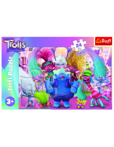 TREFL TROLLS Maxi Pusle Trollid 3, 24...