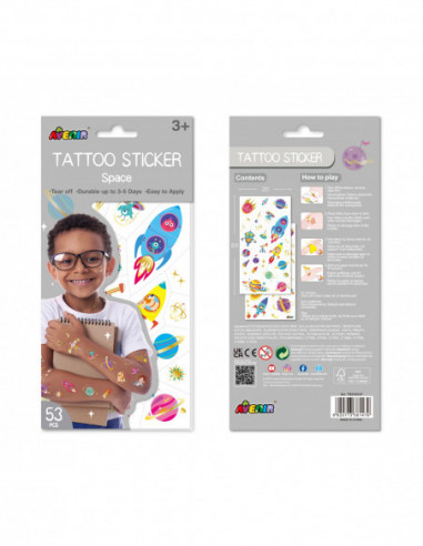 AVENIR Tattoo-kleepsud Kosmos