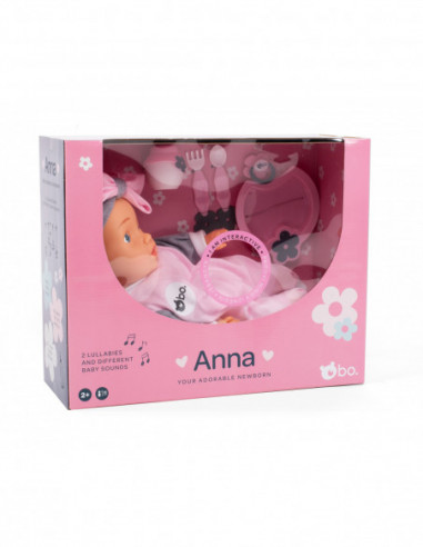 bo. Interaktiivne beebinukk Anna, 42 cm