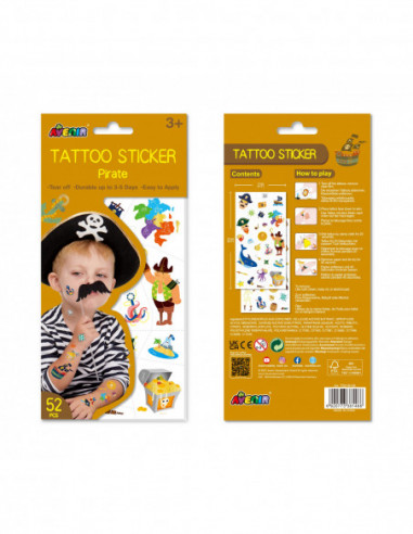 AVENIR Tattoo-kleepsud Piraat
