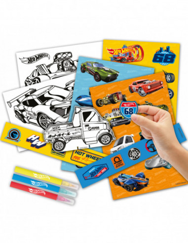 HOT WHEELS kleepsudega tegevuskomplekt HOT WHEELS kleepsudega tegevuskomplekt