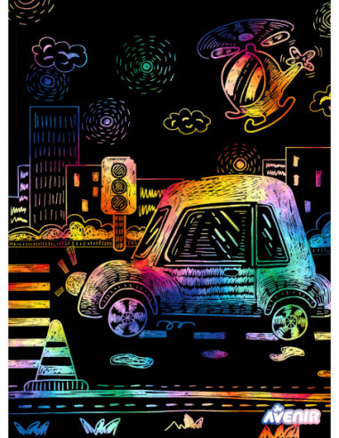 AVENIR Kraapimiskomplekt šablooniga...