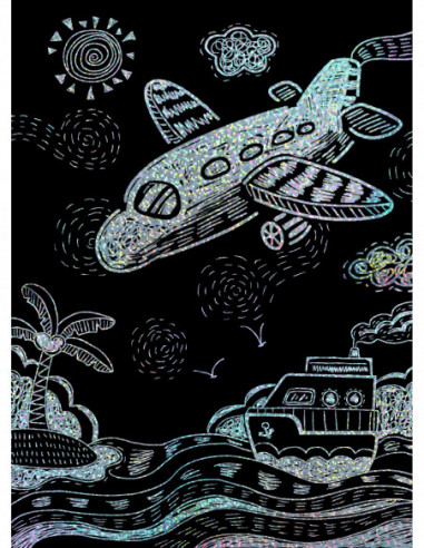 AVENIR Kraapimiskomplekt šablooniga...