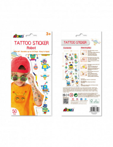 AVENIR Tattoo-kleepsud Robot