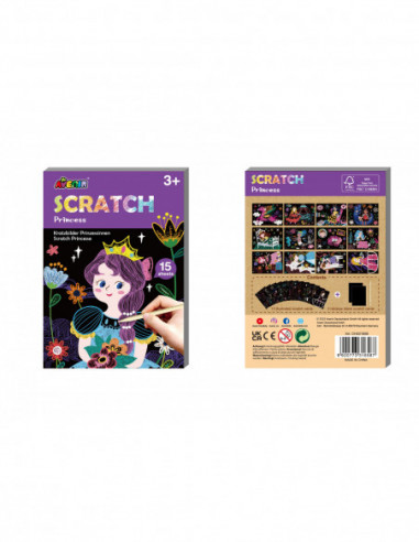 AVENIR Mini kraapimiskomplekt Printsess