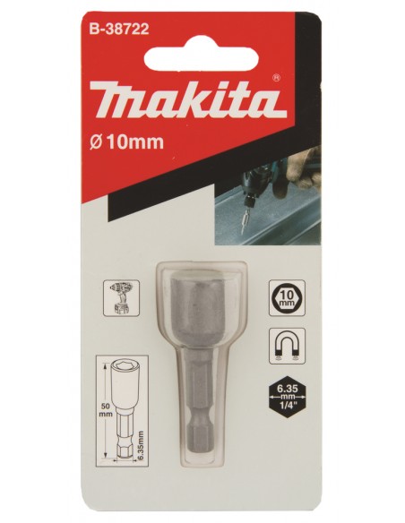 Магнитная торцовая головка Makita 1/4"  B-38722