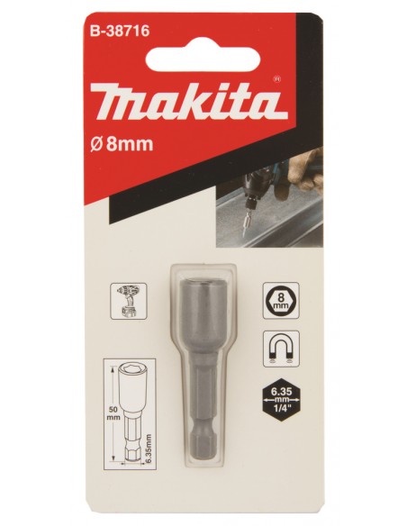 MAKITA PADRUN 1/4" MAGNETIGA B-38716