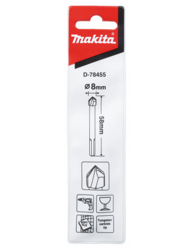 Makita plaadi ja klaasipuur 8x58mm,... Makita plaadi ja klaasipuur 8x58mm,...